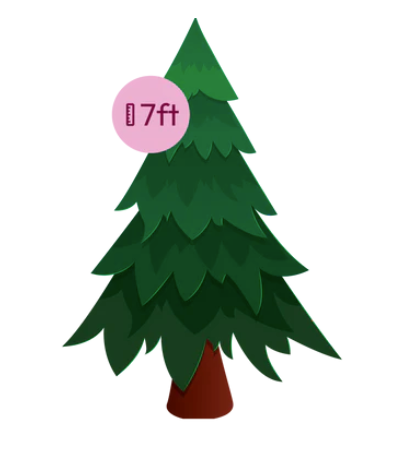7ft christmas tree