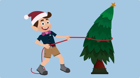 How to stand up a real Christmas tree, straight