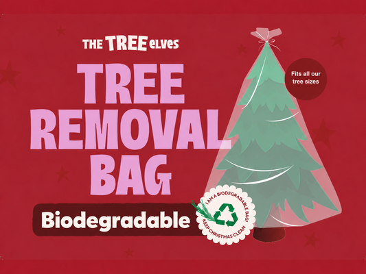 Biodegradable Tree Removal Bag for containing pine needles